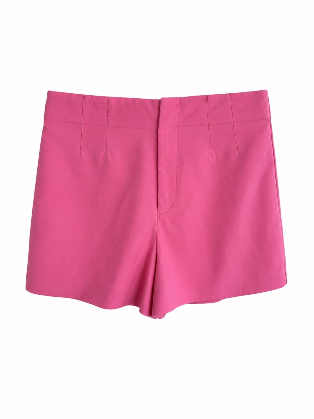 ZARA Pink High Rise Darted Stretchy Shorts Size M